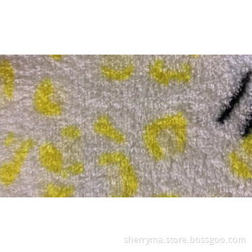 Tryckt korall fleece tyg för baby filt